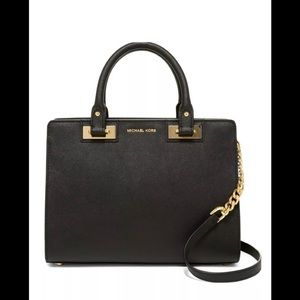 Michael Kors Medium Quinn Satchel Black